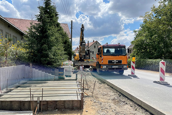 Fundamentbau am 12. August 2022 Fundamentbau am 12. August 2022