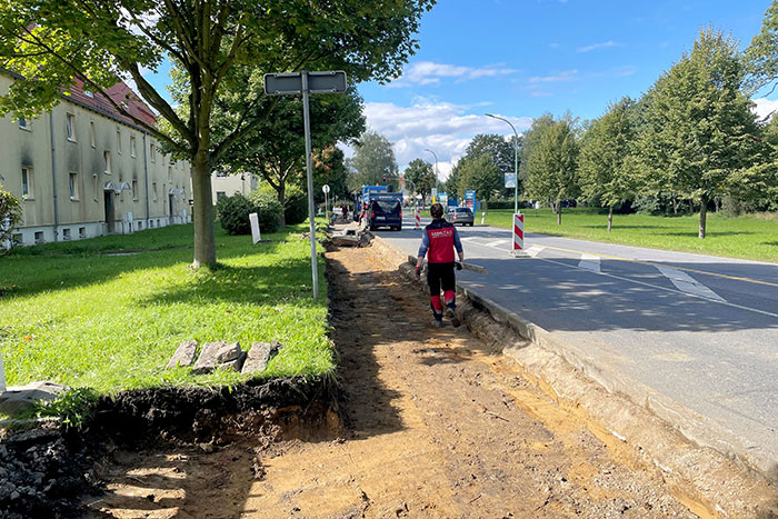 Erneuerung des Gehwegs entlang der Dr.-Wilhelm-Kaulisch-Straße