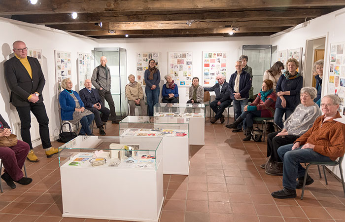 Eröffnung Sonderausstellung Mail-Art-Projekt am 28.01.2023
