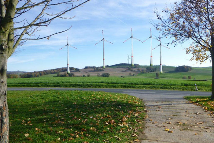 Fotomontage Windenergieanlagen Rückersdorf