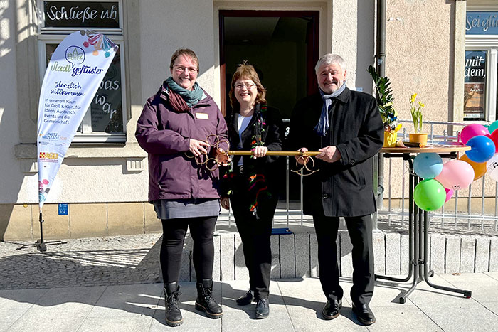 Schlüsselübergabe zum Stadtgeflüster