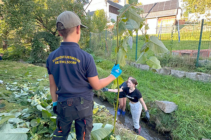 Übung der Jugendfeuerwehr Bertheldorf