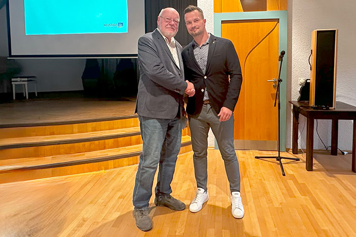 BM Sachse und Stadtrat Hoffmann