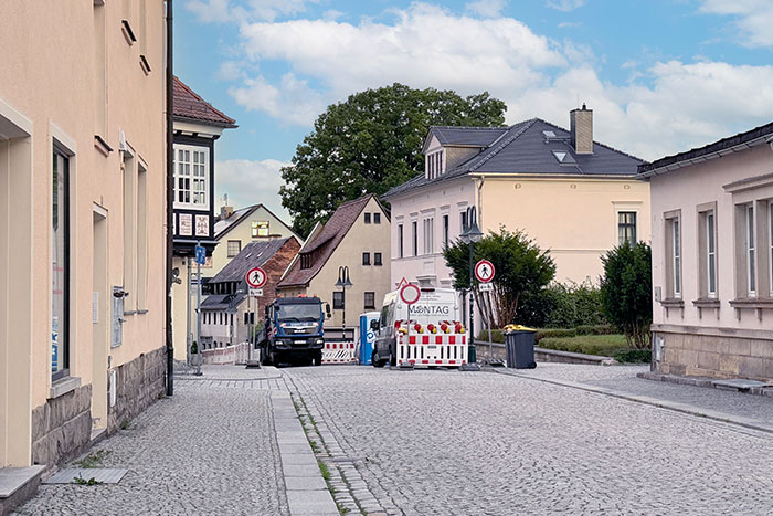Blick auf Baustelle Blick auf Baustelle