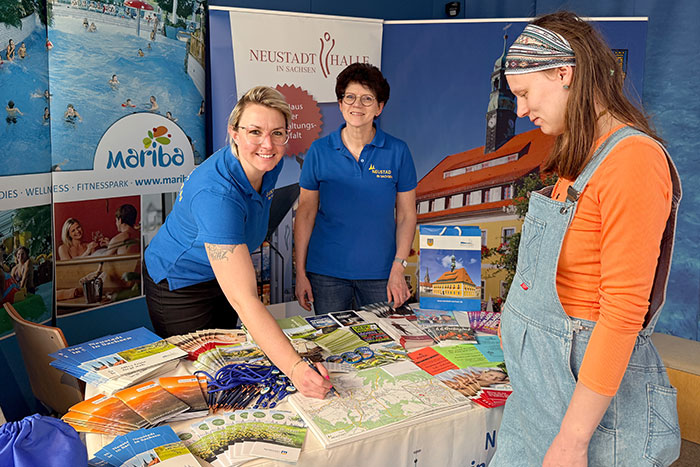 Stand zur Tourismusbörse
