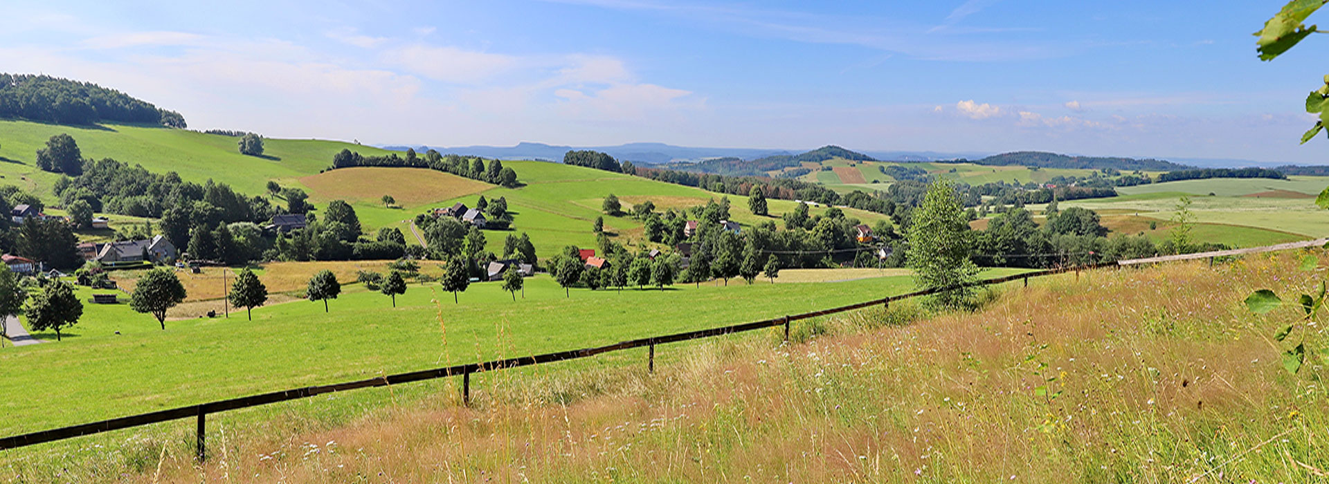 Blickauf einen Teil von Krumhermsdorf